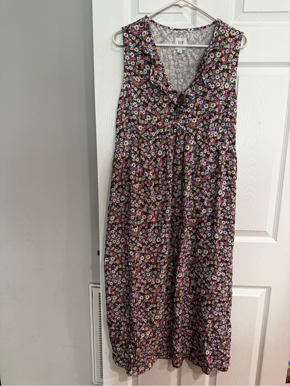 GAP Maternity Floral Midi Dress